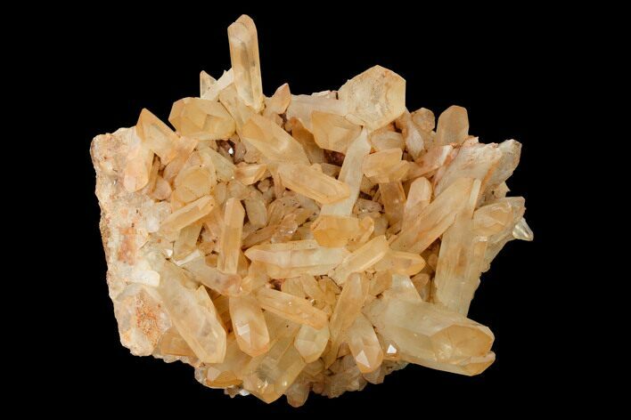 Tangerine Quartz Crystal Cluster - Madagascar #156939